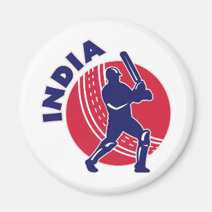 cricketsportslagman die India vecht Magneet