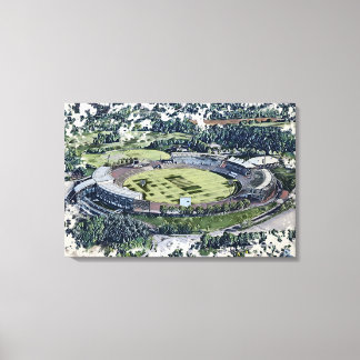 Cricketstadion Kunst - Southampton, Hampshire Canvas Afdruk