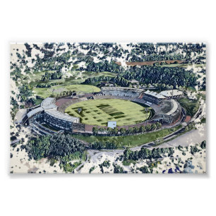 Cricketstadion Kunst - Southampton, Hampshire Foto Afdruk