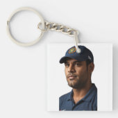 Cricketster MS Dhoni Tribute Sleutelhanger (voorkant)