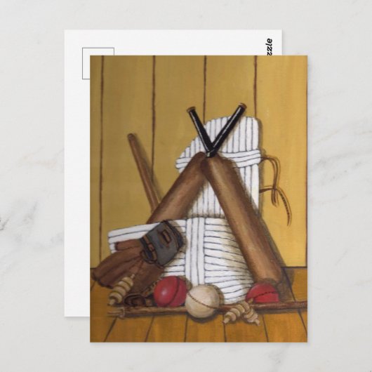 cricketstilstand briefkaart (Voorkant / Achterkant)