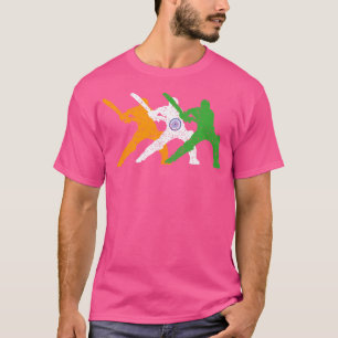 cricketteam cricketer fan Batsmen van het indiaans T-shirt
