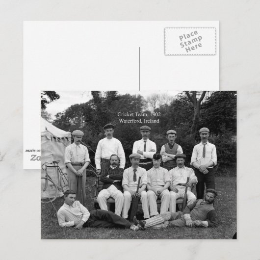 Cricketteam uit 1902, Waterford, Ierland Briefkaart (Voorkant / Achterkant)