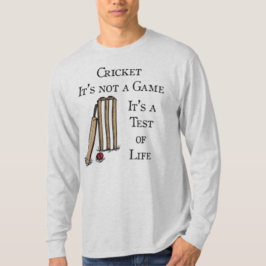 Crickettest T-shirt (Voorkant)