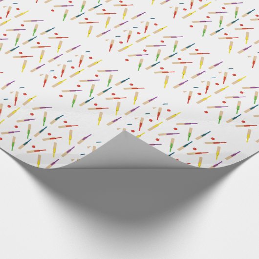 Cricketvlekken en zogenaamde Amerikaanse overslagp Cadeaupapier (Hoek)