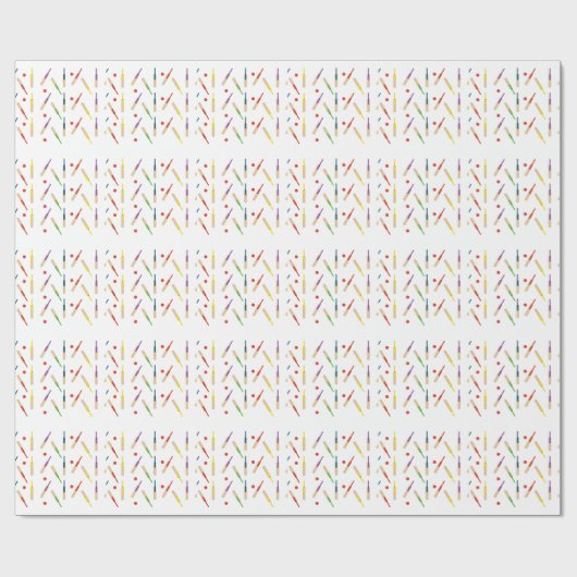 Cricketvlekken en zogenaamde Amerikaanse overslagp Cadeaupapier (Vlak)