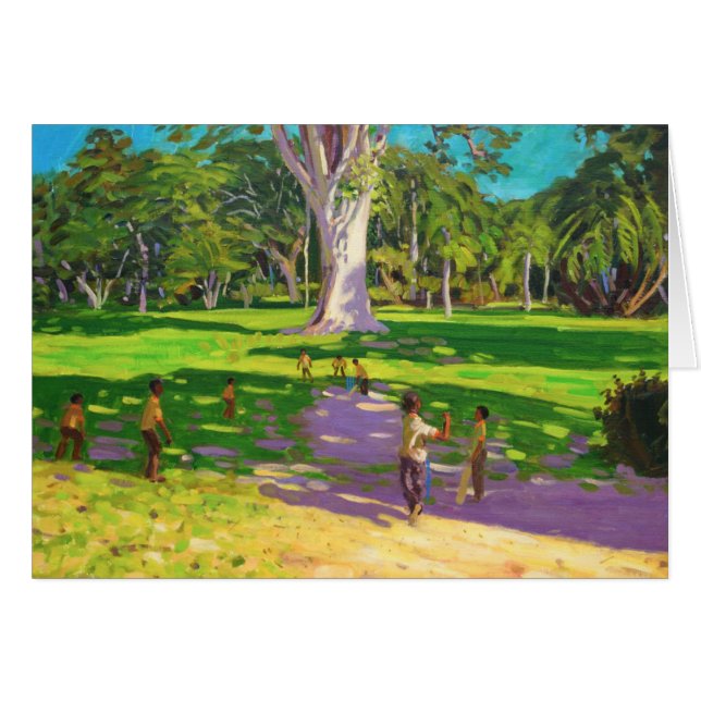 Cricketwedstrijd Botanische Tuinen Dominica (Voorkant Horizontaal)