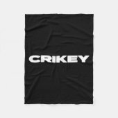 Crikey Australian Phrases Aussie Slang T  Fleece Deken (Voorkant)