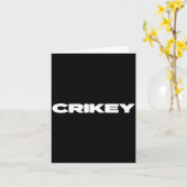 Crikey Australian Phrases Aussie Slang T  Kaart (Gele Bloem)