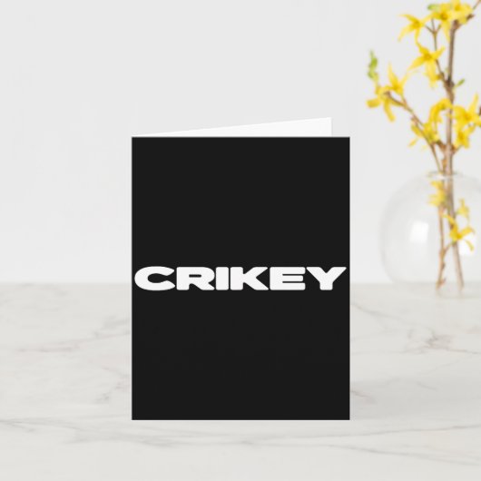 Crikey Australian Phrases Aussie Slang T  Kaart (Gele Bloem)