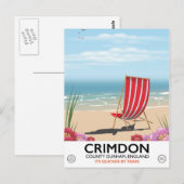 Crimdon, County Durham, Engeland. Briefkaart (Voorkant / Achterkant)