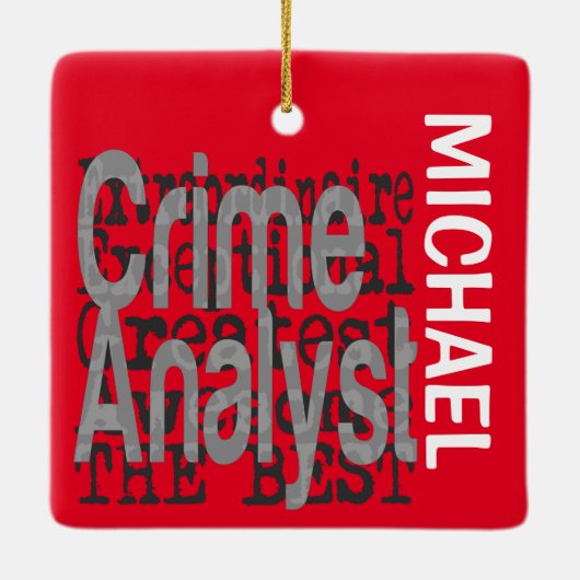 Crime Analyst Extraordinaire CUSTOM Keramisch Ornament (Achterkant)