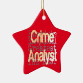 Crime Analyst Extraordinaire Keramisch Ornament (Rechts)