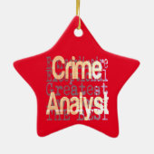Crime Analyst Extraordinaire Keramisch Ornament (Achterkant)