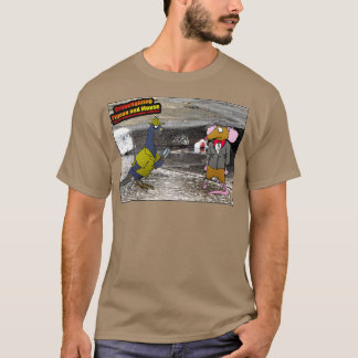 Crime Fighting Pigeon and Mouse T-shirt