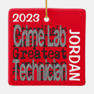Crime Lab-technicus Extraordinaire CUSTOM Keramisch Ornament