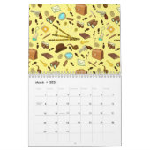 Crime Novel rechercheur Icons Patronen Kalender (Mar 2026)