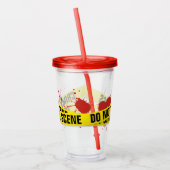 Crime Scene Acryl Drinkbeker (Links)
