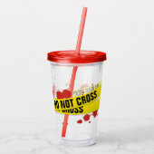 Crime Scene Acryl Drinkbeker (Achterkant)