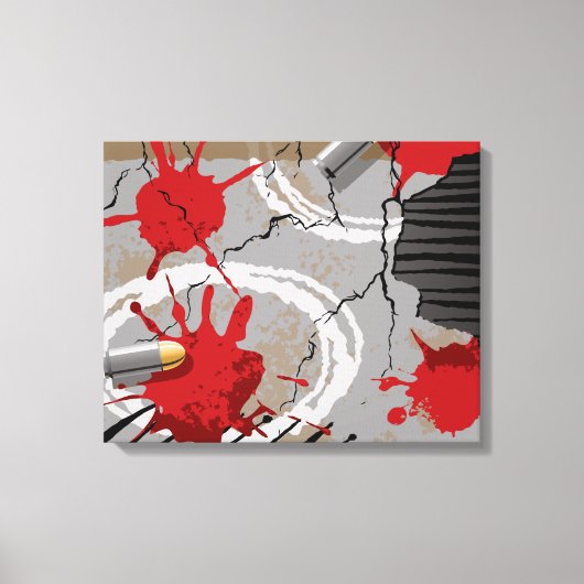 Crime Scene Canvas Afdruk (Voorkant)