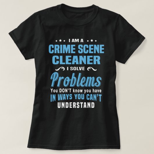 Crime Scene Cleaner T-shirt (Design voorkant)