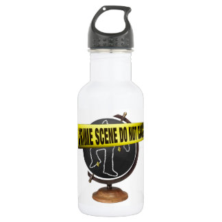 "Crime Scene" Eco-Art-waterfles Waterfles