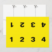 Crime Scene Evidence Marker Kaart (Voorkant / Achterkant)