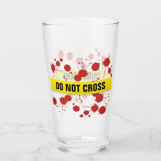 Crime Scene Glas (Achterkant)