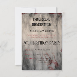 Crime Scene Investigation 50th Save the Date