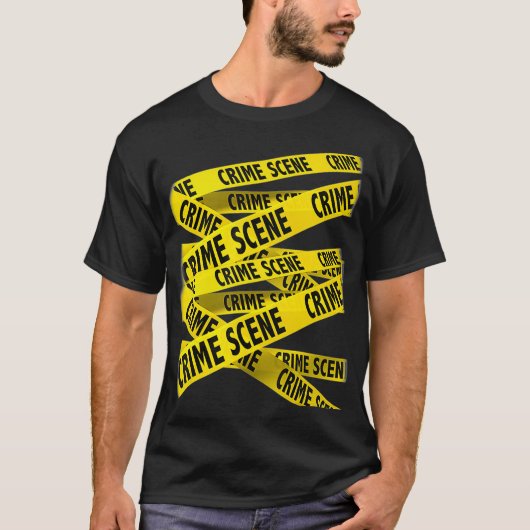 Crime Scene Investigation Tape Forensic Science T-shirt (Voorkant)