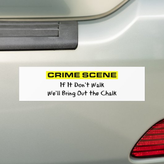 Crime Scene Investigator Bumpersticker (Op auto)