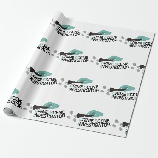 Crime Scene Investigator Cadeaupapier (Uitgerold)