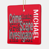 Crime Scene Investigator Extraordinaire CUSTOM Keramisch Ornament (Links)