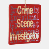 Crime Scene Investigator Extraordinaire Keramisch Ornament (Rechts)