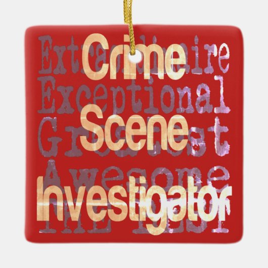 Crime Scene Investigator Extraordinaire Keramisch Ornament (Voorkant)