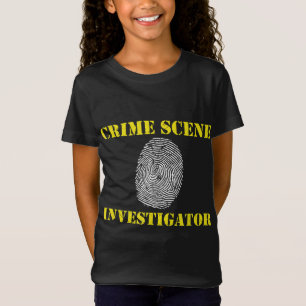 Crime Scene Investigator Fingerprint Detective Pol T-shirt