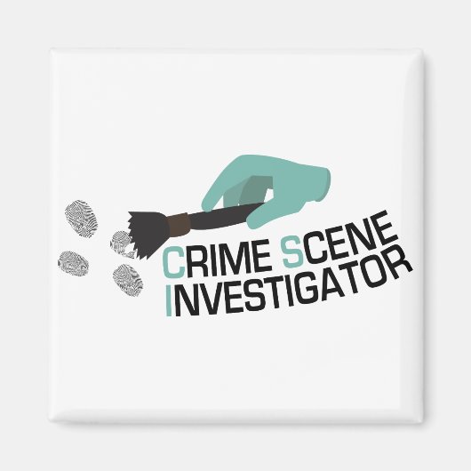 Crime Scene Investigator Magneet (Voorkant)