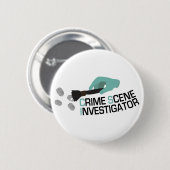 Crime Scene Investigator Ronde Button 5,7 Cm (Voorkant /achterkant)