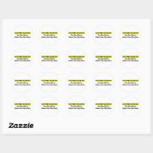 Crime Scene Investigator Ronde Sticker (Vel)