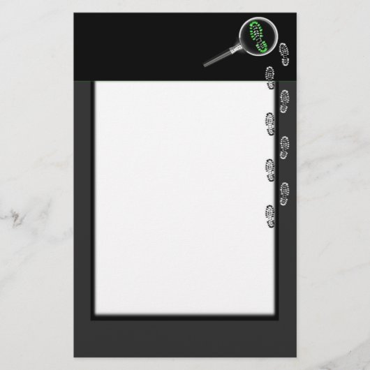 Crime Scene Investigator Stationery Briefpapier (Voorkant)