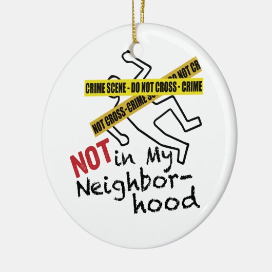 Crime Scene Keramisch Ornament (Links)