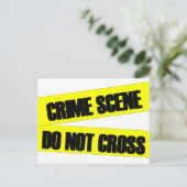 Crime Scene kruist niet Briefkaart (Staand voorkant)
