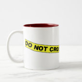 Crime Scene kruist niet - Mok (Links)