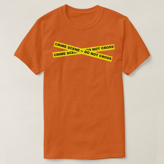 Crime Scene kruist niet T-shirt (Design voorkant)