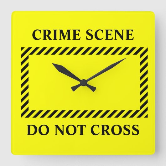 Crime Scene kruist niet Vierkante Klok (Voorkant)