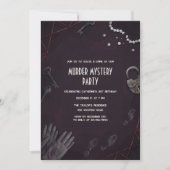 Crime Scene Murder Mystery Birthday Party Kaart (Voorkant)