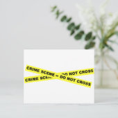 Crime Scene - niet dwars Briefkaart (Staand voorkant)