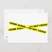Crime Scene - niet dwars Briefkaart (Voorkant / Achterkant)