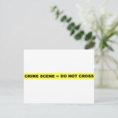 Crime Scene - niet dwars Briefkaart (Staand voorkant)