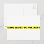 Crime Scene - niet dwars Briefkaart (Voorkant / Achterkant)
